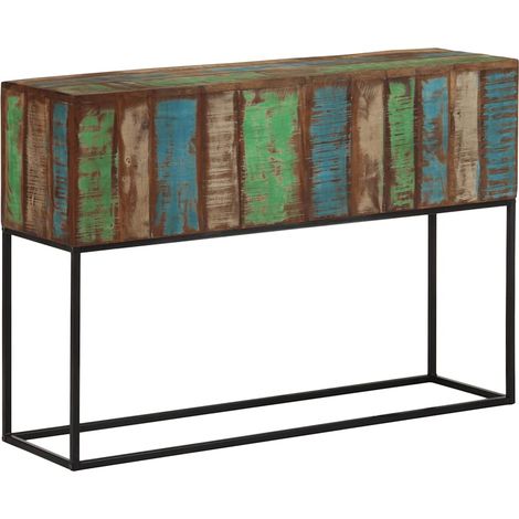 Mesa consola de madera maciza reciclada 110x30x75 cm vidaXL (1/5)