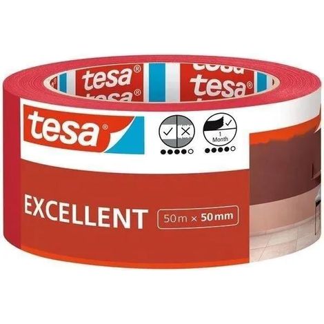 Tesa Cinta de enmascarar Excellent papel natural 50 mm x 50 m