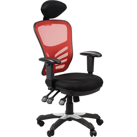 Silla giratoria HG-0001H roja (1/5)