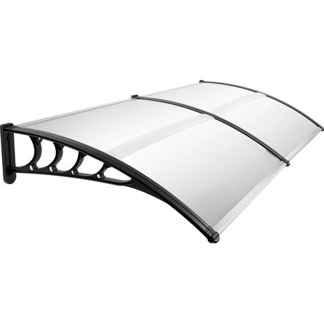 Auvent, Matériau : PC/PP, Dimensions : 200 x 90 x 24 cm, Charge maximale : 15 kg/m², Protection UV : 95 %, Plage de température : -30 à 180 °C (1/5)