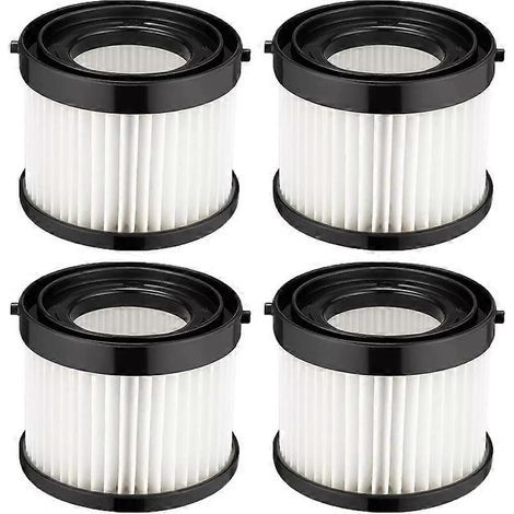 Lot de 4 filtres pour aspirateur Milwaukee M18 Compact Vac 0882-20, référence 49-90-1951, pièce 49-90-0160