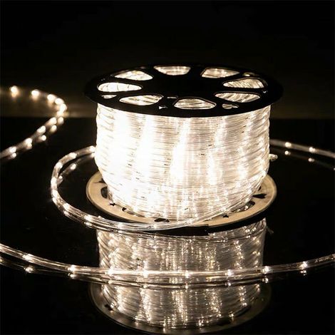 220 V, 50 m, IP44 LED-Lichterkette – kürzbar – 50 m / Kaltweiß – SILUMEN