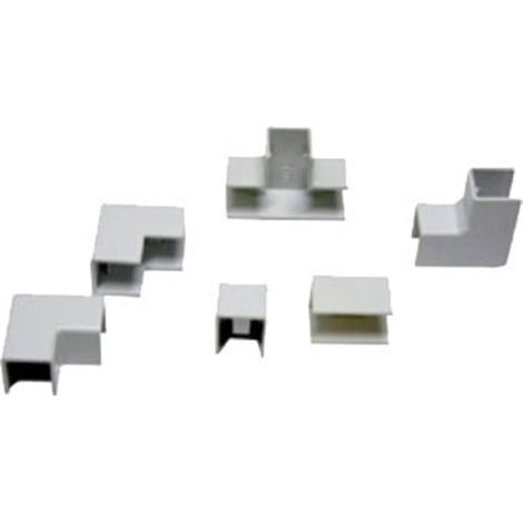 Accessoire combiné pour gouttières blanches 25x17 mm