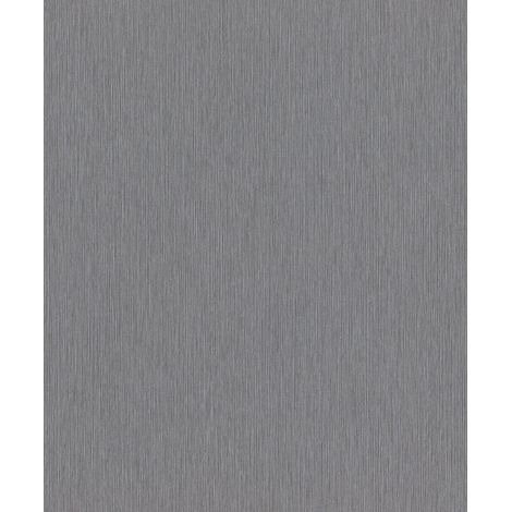 Rasch 844382 Papier peint intisse uni gris fonce avec structure textile de la collection Perfecto VI - 10,05 m x 0,53 m (L x l) (1/4)
