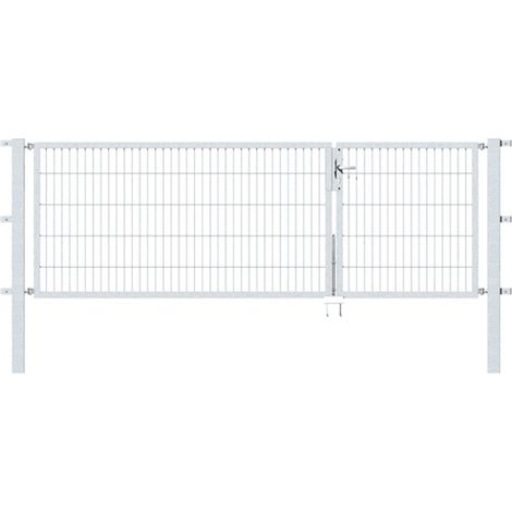 ALBERTS Doppeltor Flexo, feuerverzinkt, lichte BxH1000+2000x1000, PF80x80/1700mm (1/3)