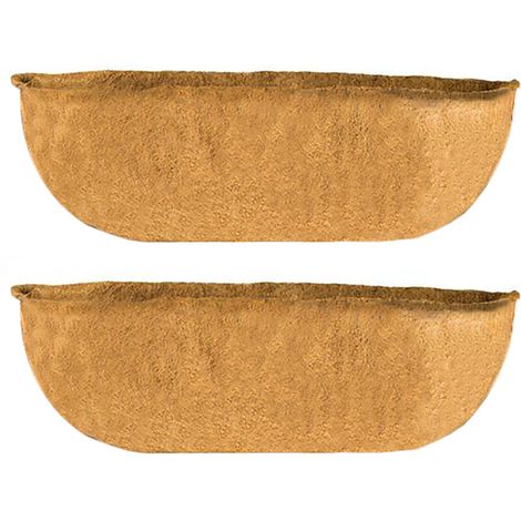 Pot mural suspendu en fibre de coco naturel - Décor d'extérieur durable & compostable (1 Pc) (1/3)