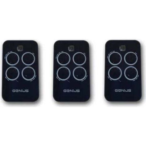genius 3 x télécommande 4 canaux 433mhz jlc echo tx4 6100334