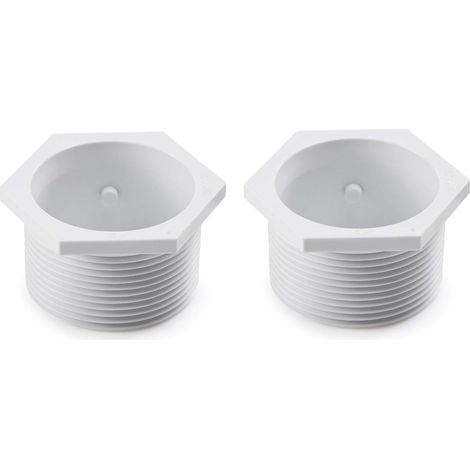 6-500-00 Confezione da 2 raccordi universali a parete per pulitori per piscine (UWF) - Ricambio identico per i pulitori per piscine Polaris 480, 380, 360, 280, 180, 165, 65 e Turtle (1/4)