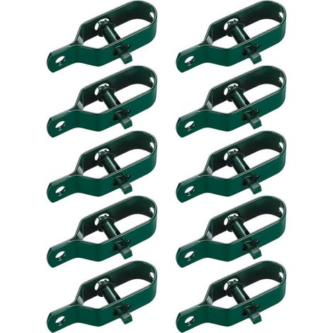10 Pièces Tendeur Grillage, Tendeur de Clôture, Tendeurs à Fil Barbelé, Kit de Connecteurs Tendeur de Corde pour Fil de Tension (Vert) (1/5)