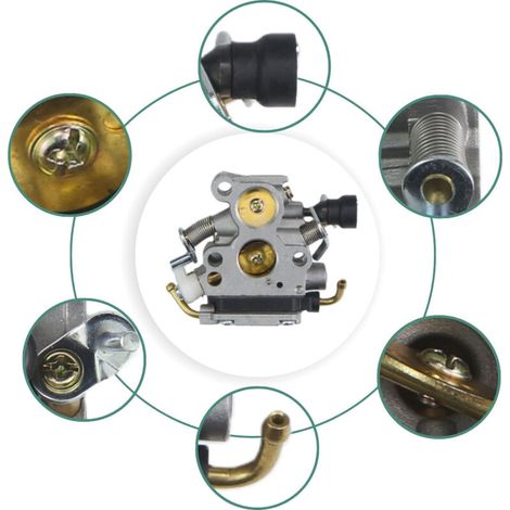 506450501 Carburateur C1T-EL41A 435E 440E CS2240 Tronçonneuse Husqvarna H435, spécialement conçu pour les tronçonneuses Husqvarna, améliorant l'efficacité de coupe. (1/3)