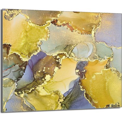 Protector de cristal para encimera de cocina 60x52 Mármol (1/5)