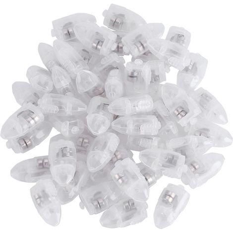 Lot de 50 lampes LED étanches blanches pour décoration de mariage, fête, ballons et lanternes en papier. (1/5)