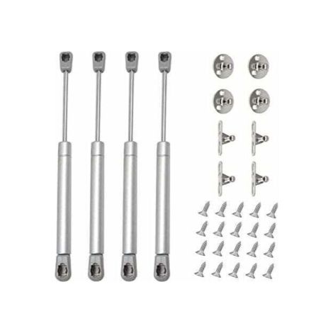 4 Stück 80N Hydraulische Gasfedern für Möbel, Schränke, Türen und Bücherregale (4, 80N)