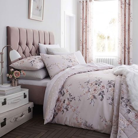 Catherine Lansfield Canterbury Bedspread Blush (1/5)