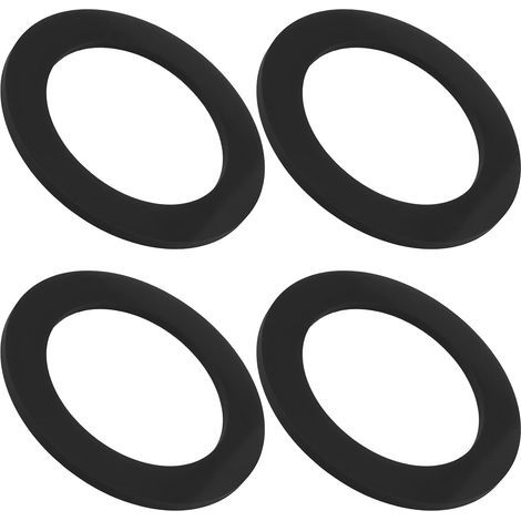 Set of 4 rubber drain washers 70 x 49 x 3 mm to seal the connection between the drain outlet and the drain pipe (1/5)