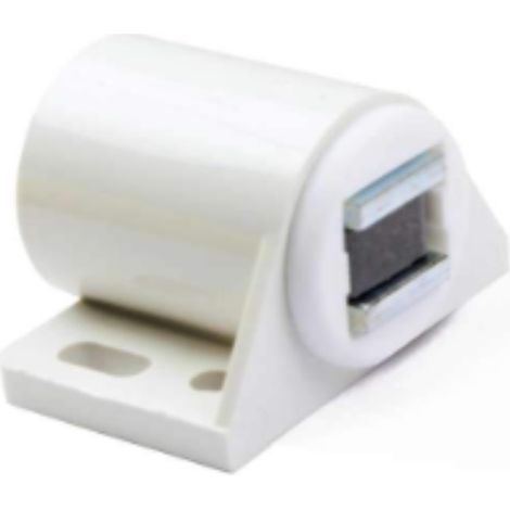 CONFEZIONE DA 2 PEZZI - CHIUSURE MAGNETICHE DA APPLICARE REGOLABILI - FORZA 6KG - IN PLASTICA COLORE BIANCO