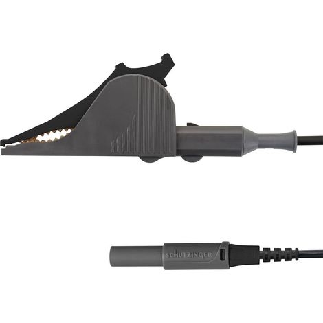 Schützinger KML 7852 Au / SAK / 150 / SW Cordon de mesure mâle 4 mm Pince Kelvin noir 1 pc(s)