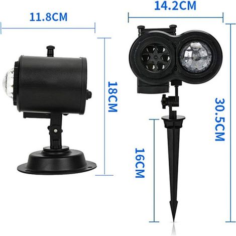 Luci di Natale per esterni, proiettore di luce a LED per esterni da giardino, impermeabile, adatto per luci decorative da giardino per esterni (1/4)