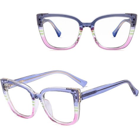 Klare Gläser Computerbrille mit Blaulichtfilter STL38E Braun Zubehör (1/5)