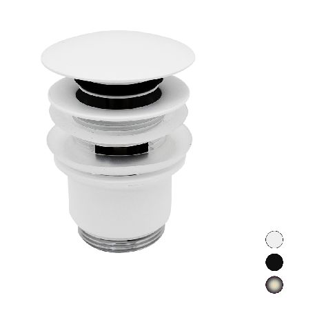 PILETTA CLICK-CLACK CON TROPPO PIENO Nichel Spazzolato Opaco REMER