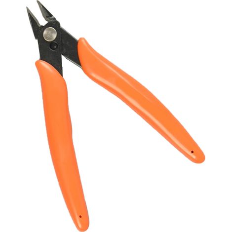 Pince coupante divine orange, pince diagonale mini de précision, 1 pièce, usage industriel, sans échantillon, réservée au Mexique, outil de production. (1/5)