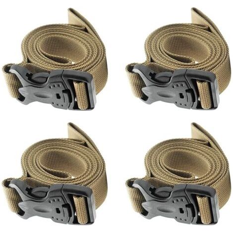 Lot de 4 sangles de sécurité réglables robustes pour sac à dos, pour le camping en plein air ou un usage quotidien (1/5)