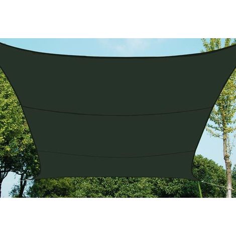 Hesperide – Toile d'ombrage rectangulaire 3x4m – Polyester déperlant – Protection UV grade 4-5 – Installation facile avec cordes et crochets (1/8)