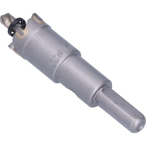 Scie cloche en acier inoxydable, trépan carbure pour métal, aléseuse à plaque d'acier épaisse, foret 20mm pour perceuse (protégé par bulle) (1/5)