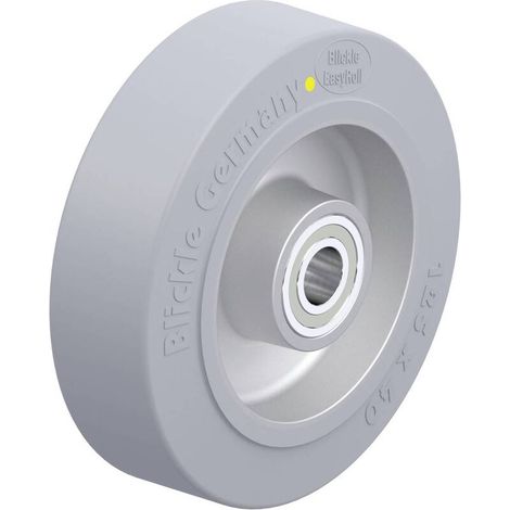 [NEUWERTIG] B-Ware Blickle Schwerlastrad Bockrolle Rad Gummi grau Kugellager Aluminium 125 mm 1 Stk (1/2)