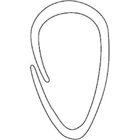 Inda Gancio per tende in polipropilene bianco codice prod: R01500 (1/2)