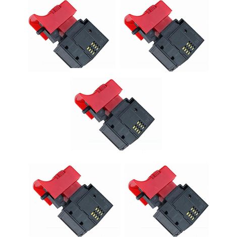 Packung mit 5 Auslöseschaltern für FA2-6/1BEK 250V 6A 5E4 Elektrobohrmaschine mit Verriegelung. (1/4)