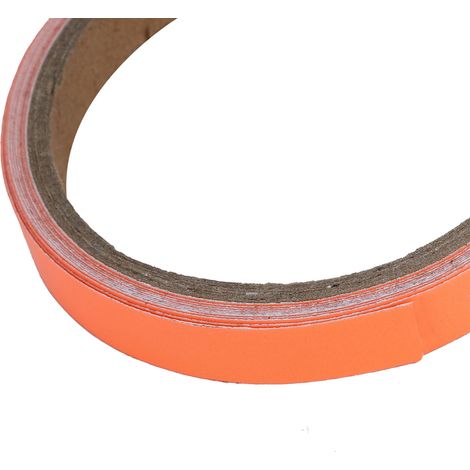 Lot de 10 rubans adhésifs lumineux phosphorescents antidérapants pour scène, orange-rouge, 1,2 cm x 3 mètres (1/5)