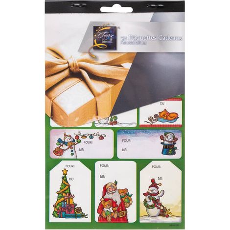 Hojas de 48 ó 52 etiquetas autoadhesivas para regalo - Feeric lights & christmas (1/4)