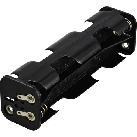 TRU COMPONENTS TC-13220552 Support de pile 8x LR6 (AA) raccordement à souder (L x l x H) 108 x 32 x