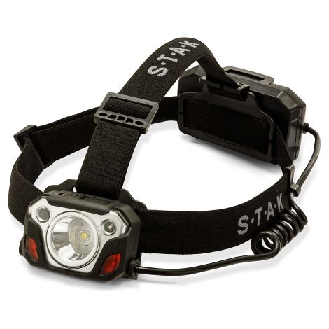 Linterna frontal recargable de 10W, 1200 lúmenes, con reflector CAESAR STACK (1/3)