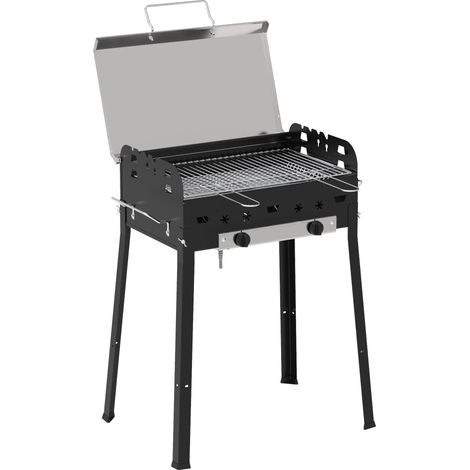 BARBECUE GAS ROCCIA ECO FERRABOLI FUOCHI 2 CM 70X48 H.CM 84 (1/3)