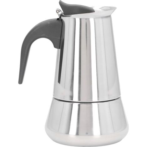 Moka pot with stainless steel safety valve for kitchen (4 people) (1/5)