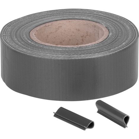 Zaunblende Strend Pro EUROSTANDARD, 47,5 mm, L-35 m, schattenspendend, anthrazit, abdeckend, für Zaunpaneele, mit 20 Clips, 450 g/m2, PVC, RAL7016 (1/4)