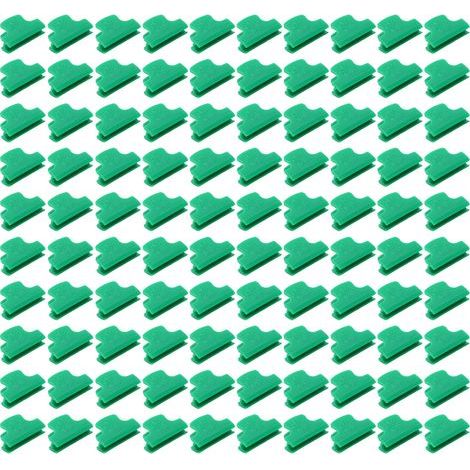 Plastic film clips for greenhouses, 100 pieces, 6mm, pipe covering accessories for fastening (1/5)