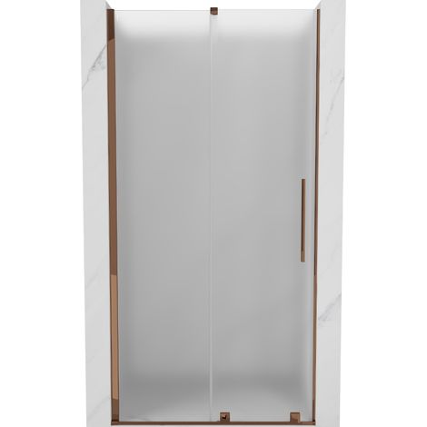 Mexen Velar porte de douche coulissante 110 cm, givré, or rose - 871-110-000-31-60 (1/5)