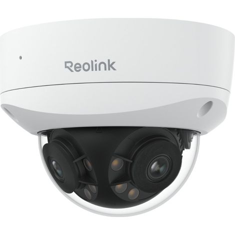 Reolink – Caméra de surveillance 4K PoE IK10 anti-vandalisme – Panorama 180° – Vision nocturne couleur – Notifications push – Étanche IP67