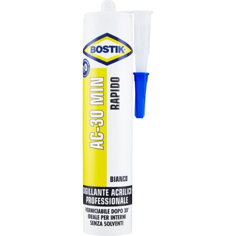 Bostik sigillante bianco plasto elastico a base acrilica 300 ml d2602 (1/5)