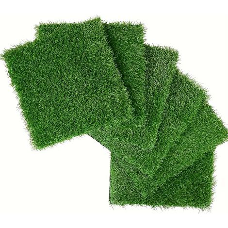 36 baldosas de césped artificial encajables 30,5 x 30,5 cm para patio, balcón y jardín verde HOMVRA (1/5)