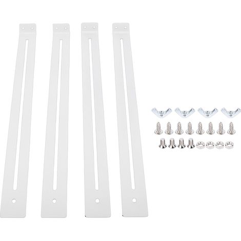 Kit de réparation de tiroirs, 2 pièces, supports en acier au carbone pour la réparation de tiroirs en MDF et en panneaux de particules renforcés. (1/5)
