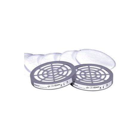 KIT 6 PREFILTRI P2 E 2 ADATTATORI PER MASCHERA M6400 JUPITER PRE P2 DELTAPLUS