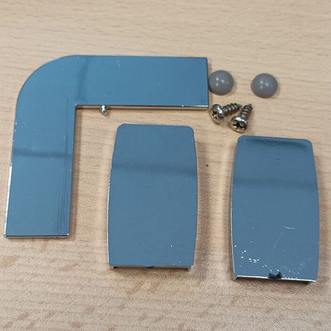 R ACCESSORI X PARETE FISSA CRIST.TRAS/SER.MM.6CM.74/80LUSSO- 1,0 confezione