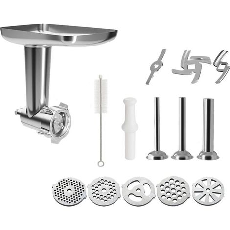 Acier Inoxydable Hachoir à Viande pour KitchenAid Robot Pâtissier Accessoires