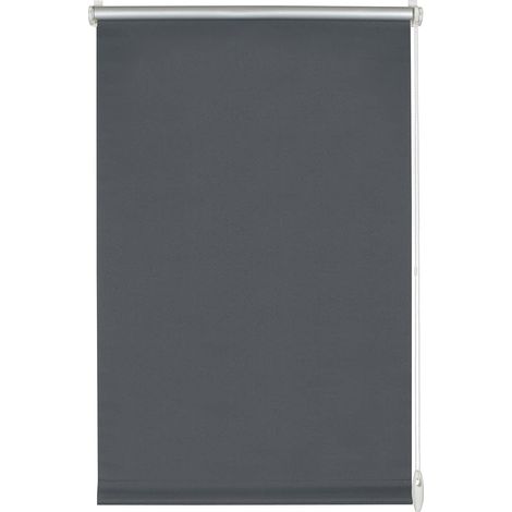 GARDINIA EASYFIX Tenda a rullo termica, Fissaggio a incastro o con adesivo, Altamente riflettente, Risparmio energetico, Opaco, Incl. materiale di montaggio, Grigio scuro, 40 x 150 cm (LxH) (1/4)