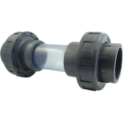 Indicador de caudal para PVC presión doble unión hembra 63 mm