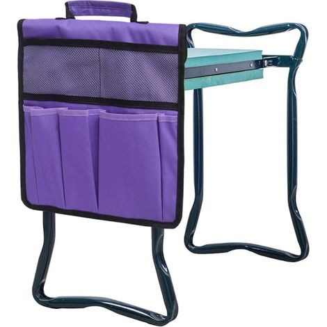 Sac latéral suspendu pour siège de jardin, violet, accessoire de relaxation extérieur (1/5)